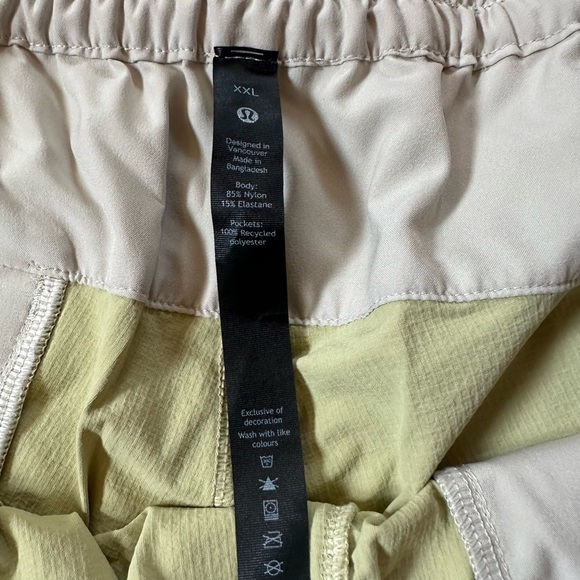 Yellow/Cream Lululemon Shorts “7 XXL - Picture 3 of 3